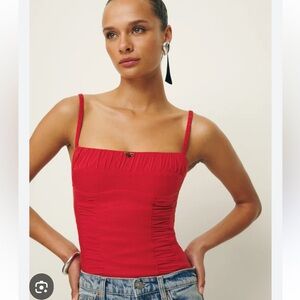 Reformation Emery Linen top